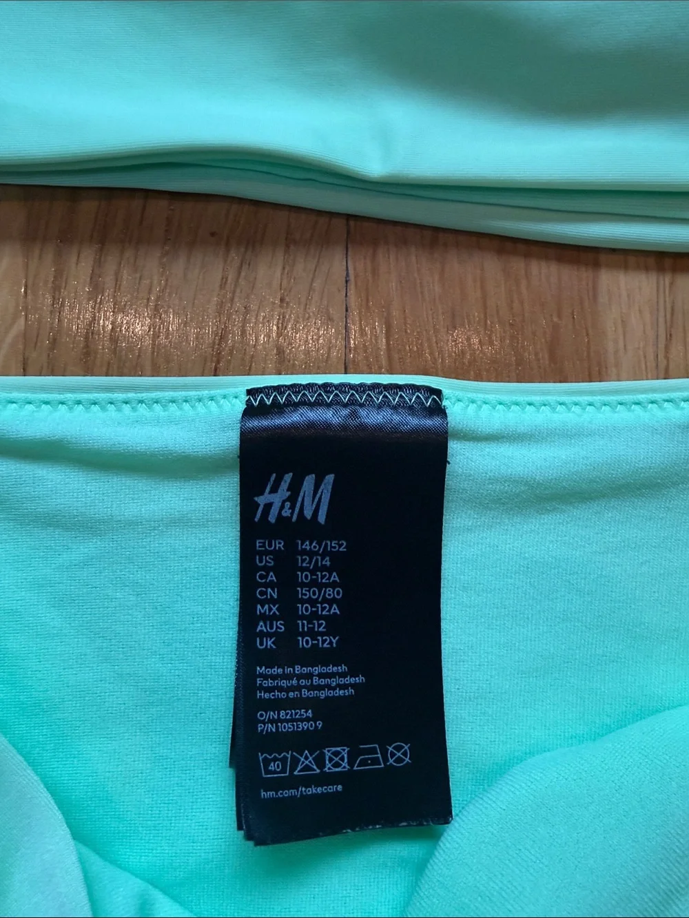H&M Mint Aqua Bikini Set